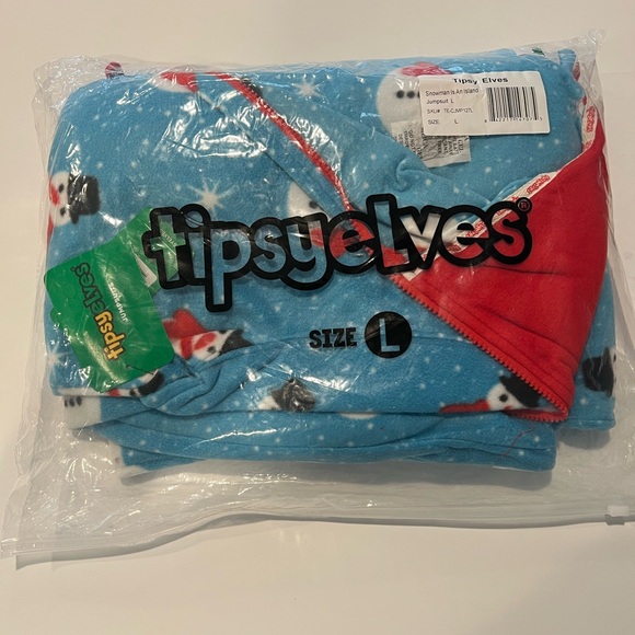 Tipsy Elves snowman is an island jumpsuit size large NWT - Picture 4 of 5